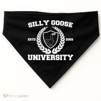 Silly Goose University Silly Goose Meme Funny USA-Made Doggie Bandana thumb 0