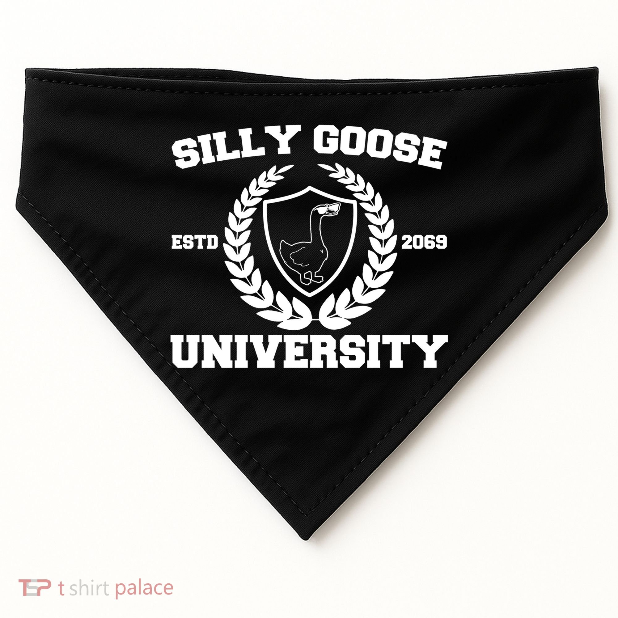 Silly Goose University Silly Goose Meme Funny USA-Made Doggie Bandana