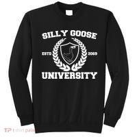 Silly Goose University Silly Goose Meme Funny Sweatshirt thumb 0