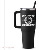 Silly Goose University Silly Goose Meme Funny 40oz Vacuum Insulated Stainless Steel Travel Tumbler thumb 2