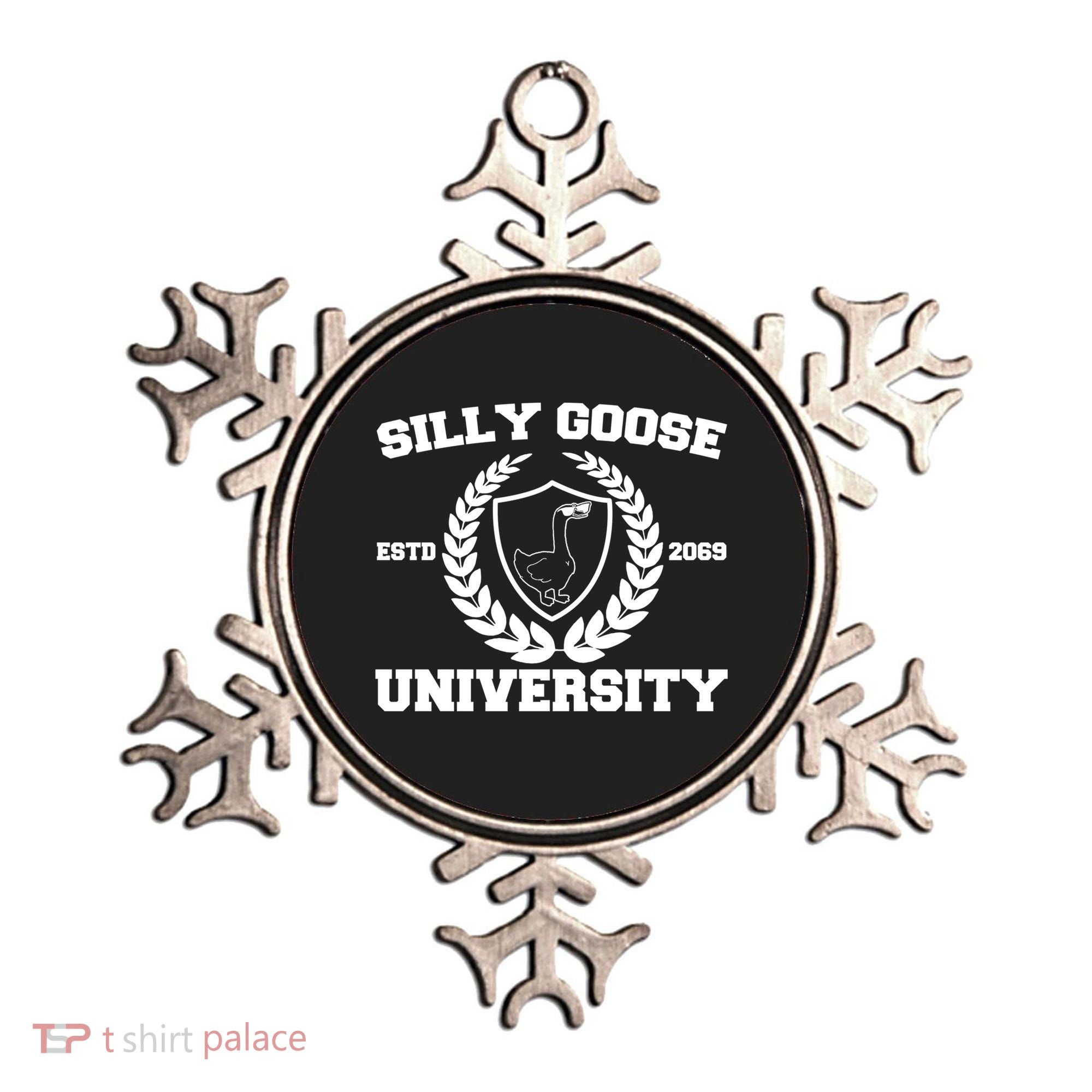 Silly Goose University Silly Goose Meme Funny Ornament