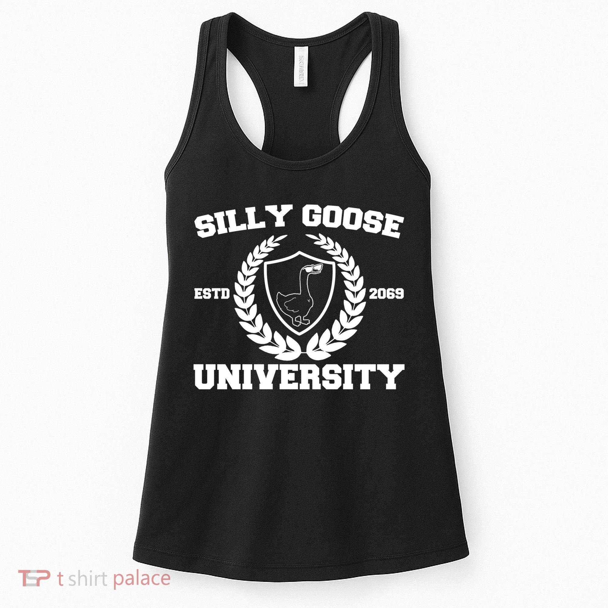 Silly Goose University Silly Goose Meme Funny Women's Tank Top