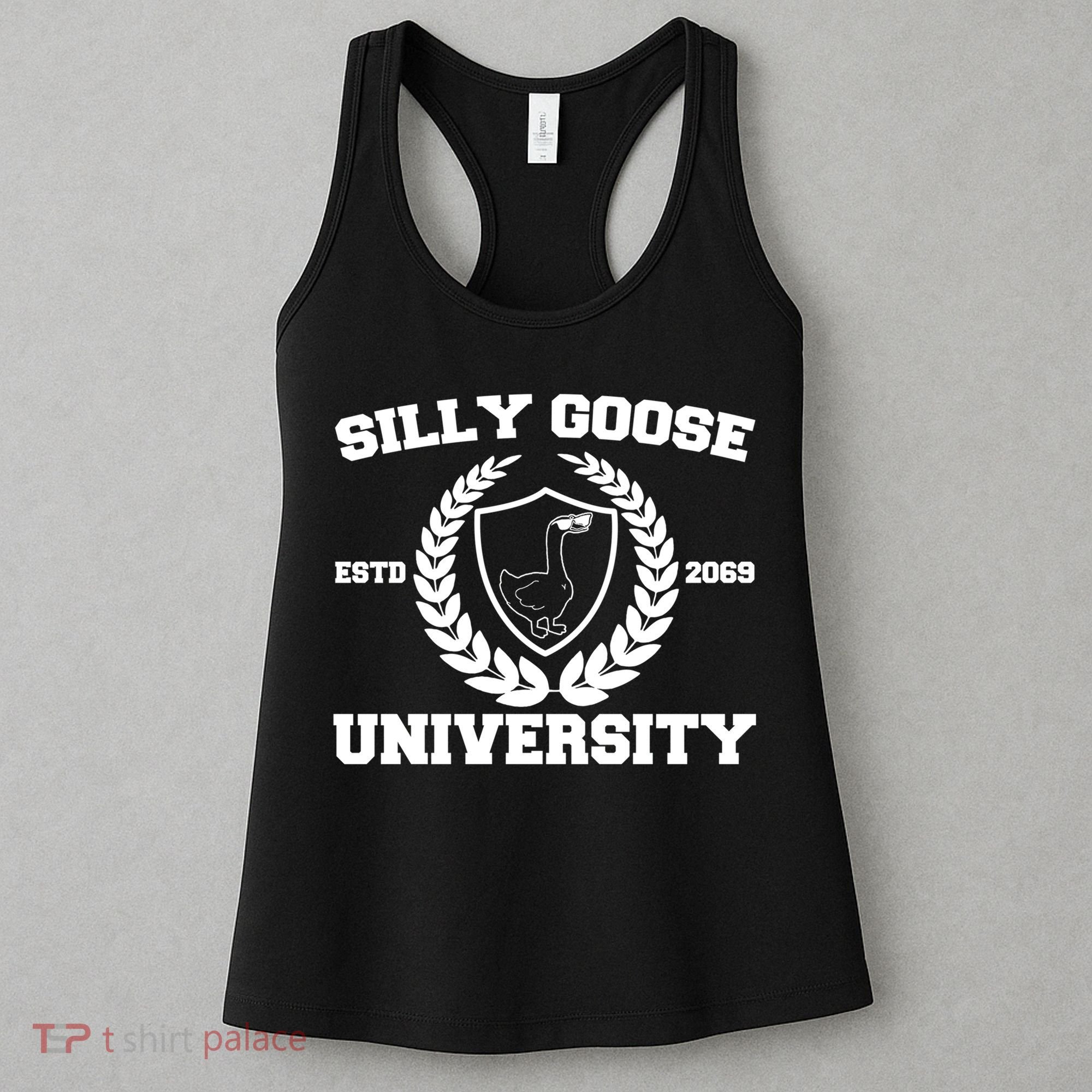 Silly Goose University Silly Goose Meme Funny Women's Tank Top