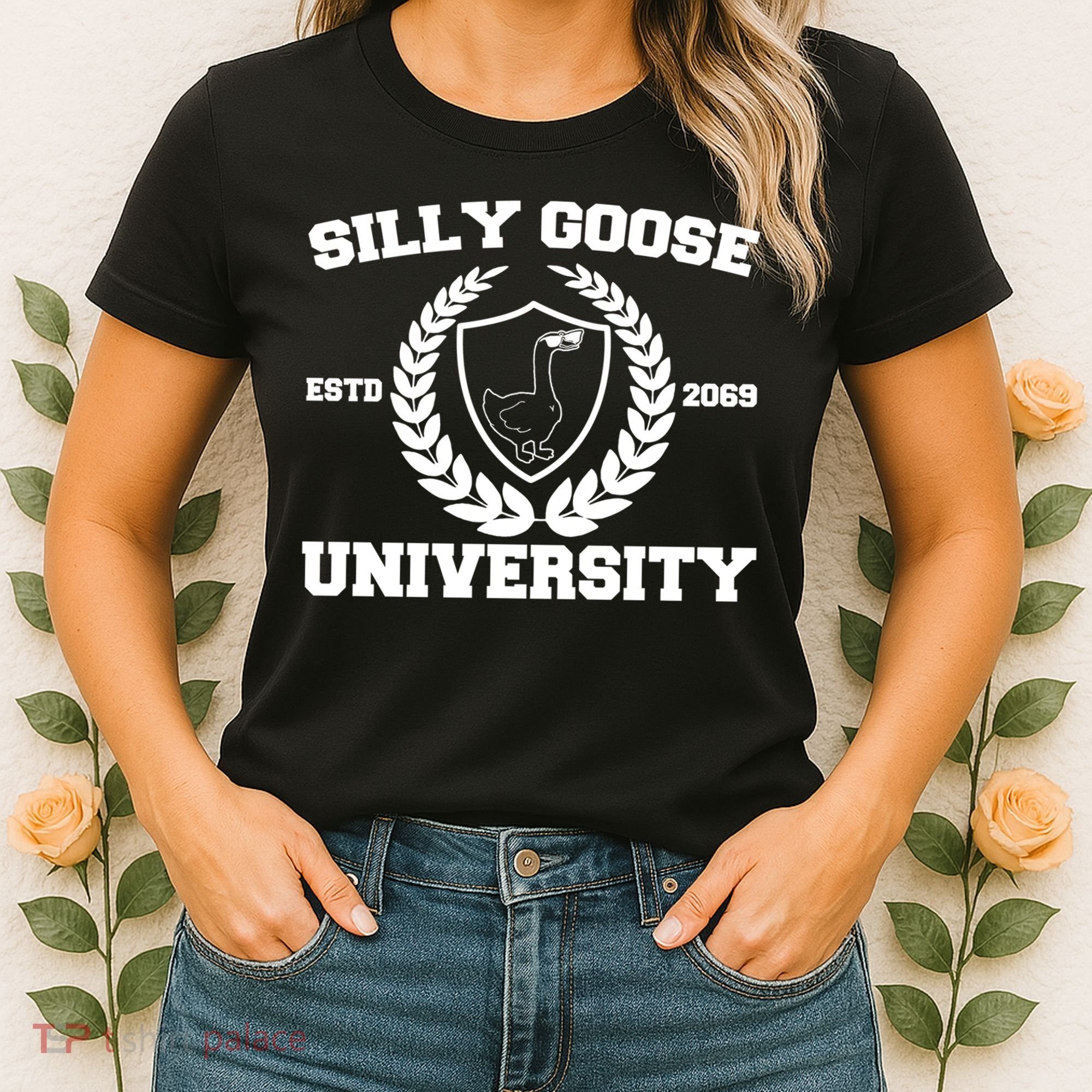 Silly Goose University Silly Goose Meme Funny Women's T-Shirt