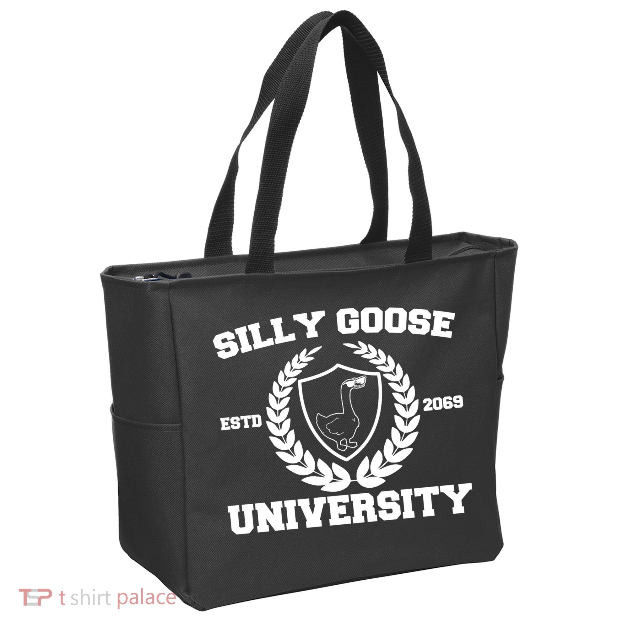 Silly Goose University Silly Goose Meme Funny Tote Bag