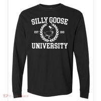 Silly Goose University Silly Goose Meme Comfort Colors Heavyweight Long Sleeve T-Shirt thumb 0