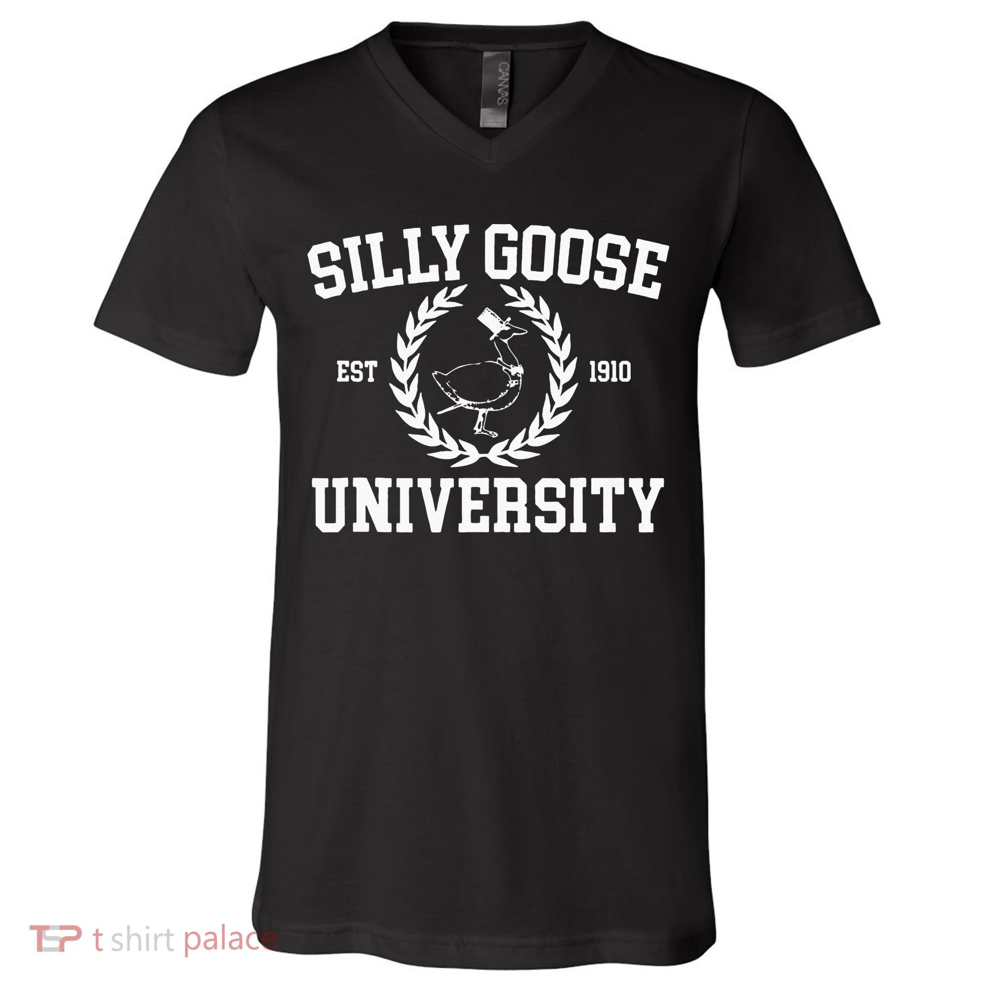 Silly Goose University Silly Goose Meme V-Neck T-Shirt