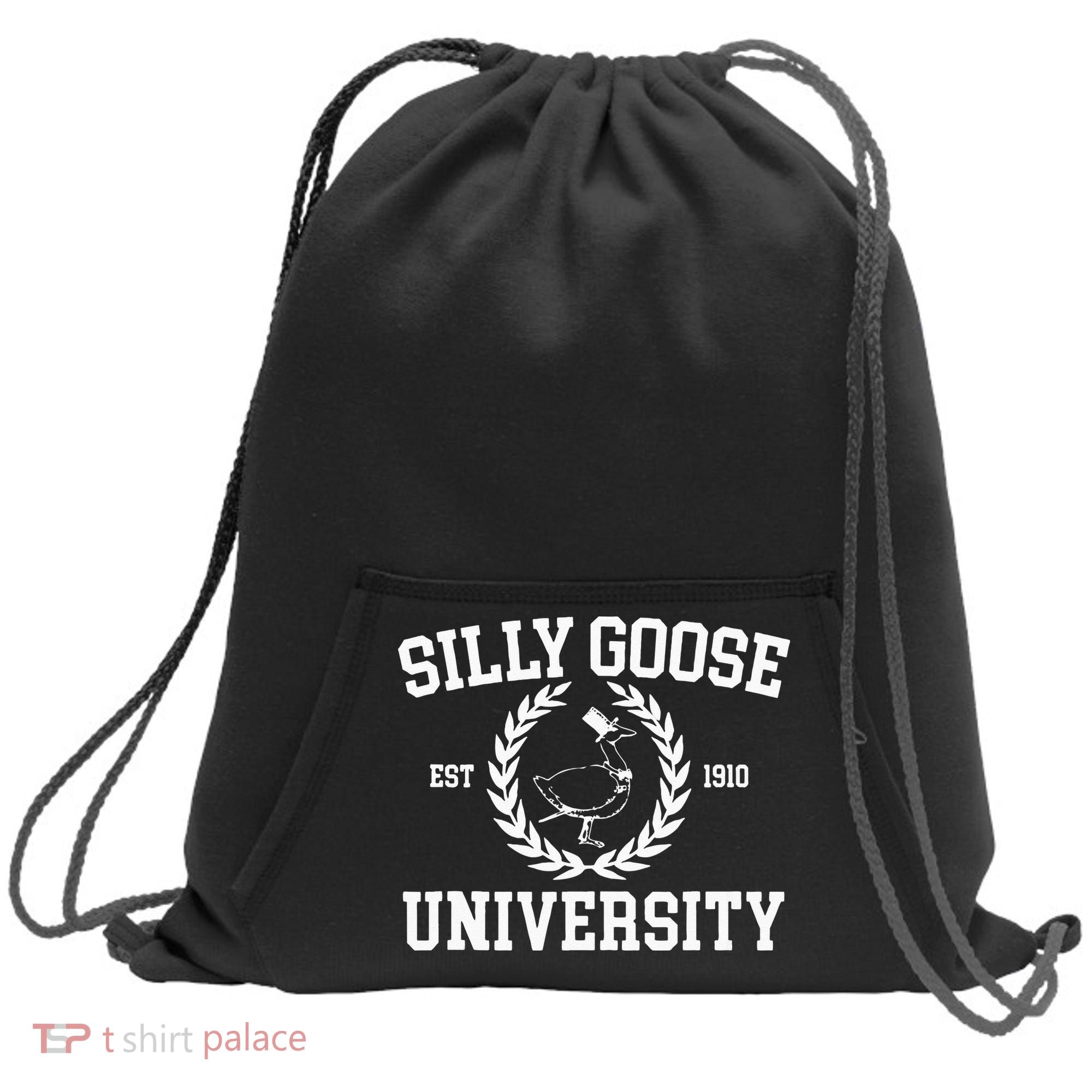 Silly Goose University Silly Goose Meme Sweatshirt Cinch Pack Bag