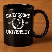 Silly Goose University Silly Goose Meme 11oz C Handle Ceramic Mug thumb 3