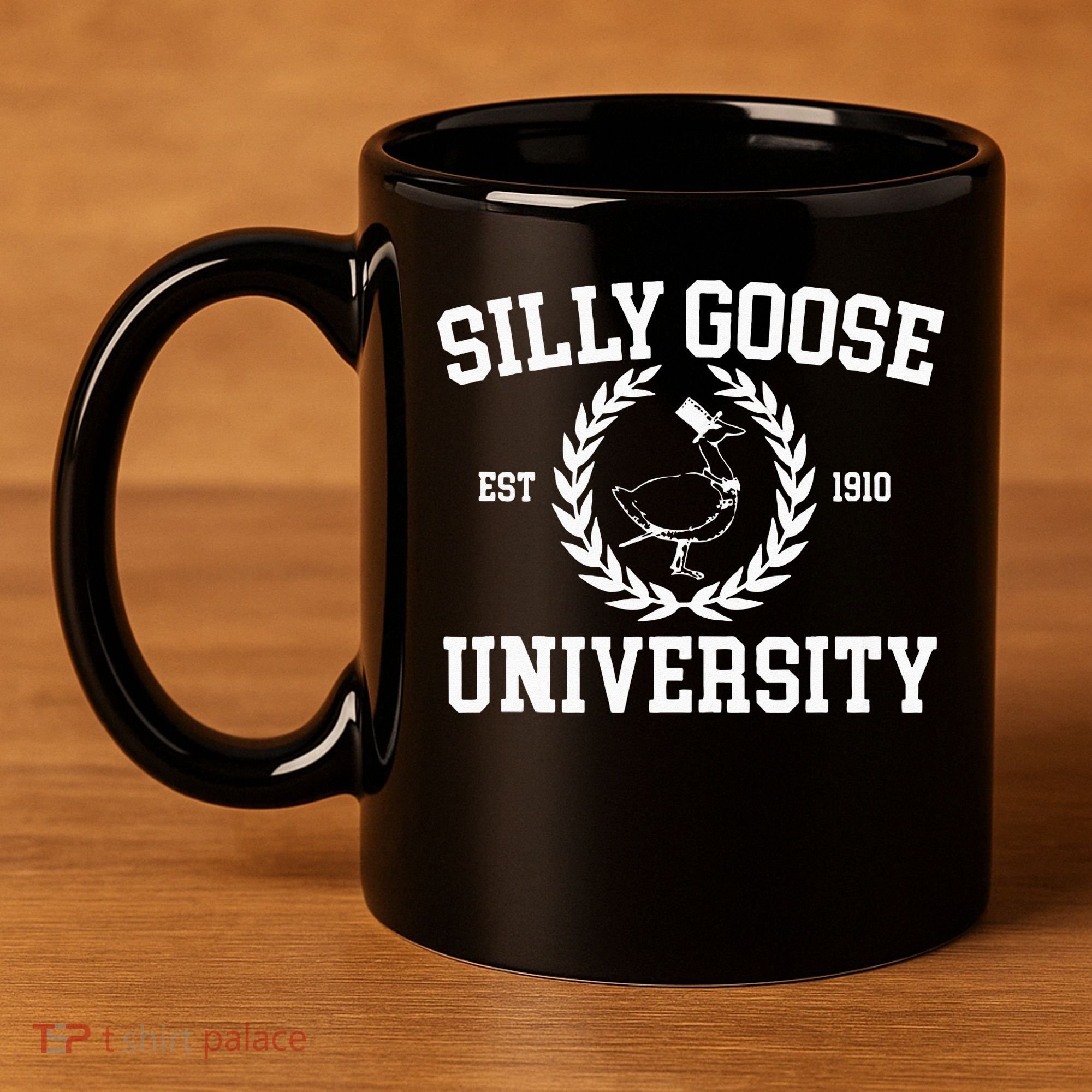 Silly Goose University Silly Goose Meme 11oz C Handle Ceramic Mug