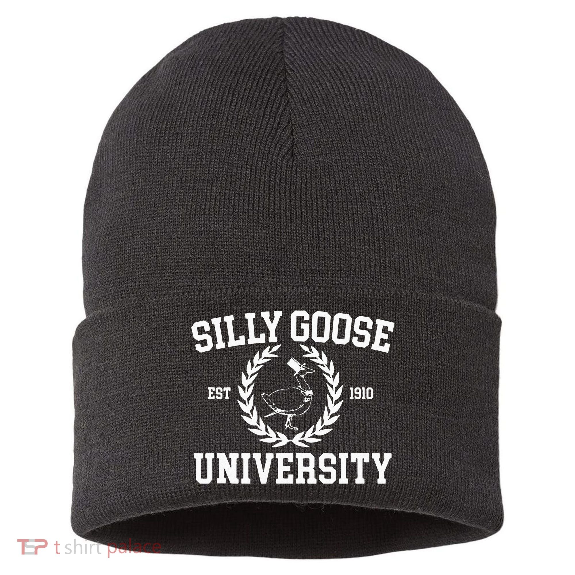 Silly Goose University Silly Goose Meme Sustainable Knit Beanie