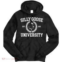 Silly Goose University Silly Goose Meme Tie Dye Hoodie thumb 0