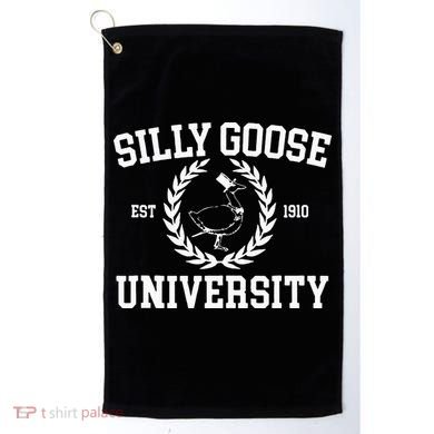 Silly Goose University Silly Goose Meme Golf Towel