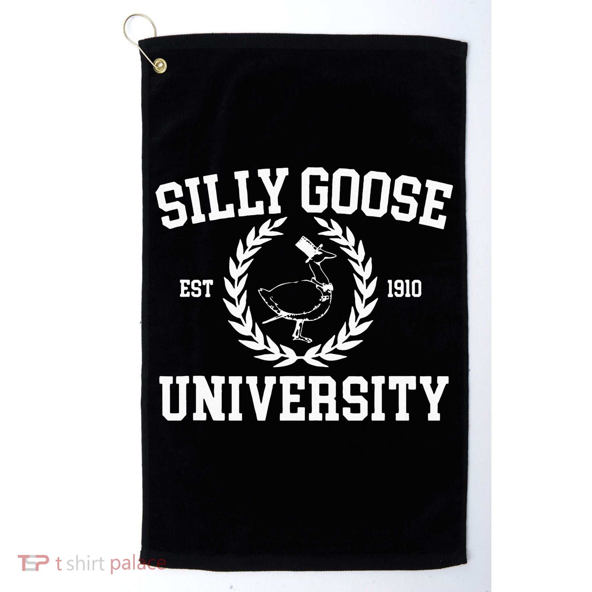 Silly Goose University Silly Goose Meme Golf Towel