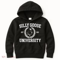 Silly Goose University Silly Goose Meme Kids Hoodie thumb 0