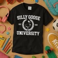 Silly Goose University Silly Goose Meme Kids T-Shirt thumb 3