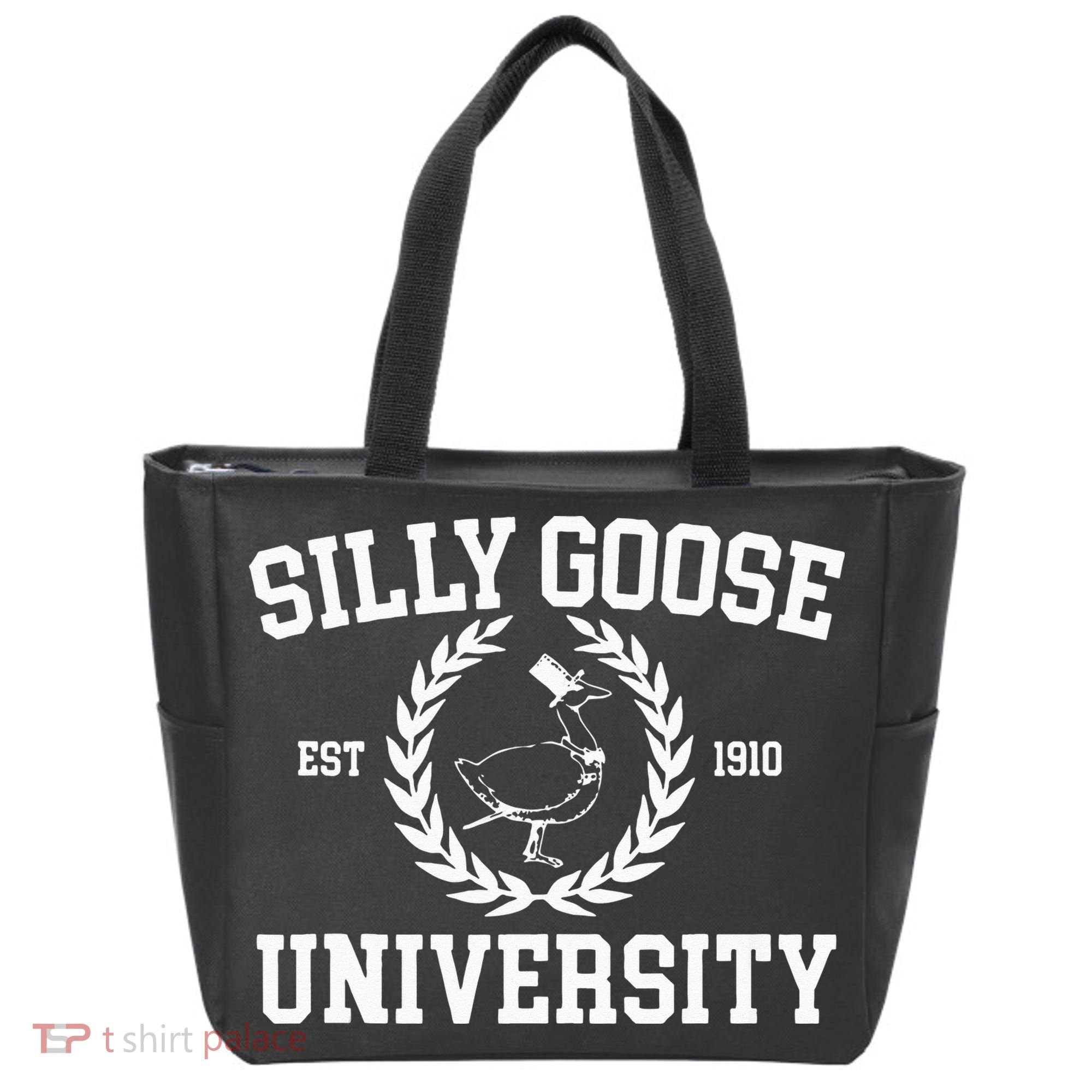 Silly Goose University Silly Goose Meme Tote Bag