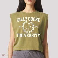 Silly Goose University Silly Goose Meme Garment-Dyed Women's Muscle Tee thumb 2
