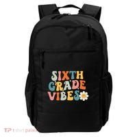 Sixth Grade Vibes 6th Grade Team Retro 1st Day Of School Backpack thumb 0