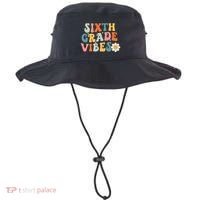 Sixth Grade Vibes 6th Grade Team Retro 1st Day Of School Bucket Hat thumb 0
