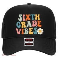 Sixth Grade Vibes 6th Grade Team Retro 1st Day Of School Hat thumb 0