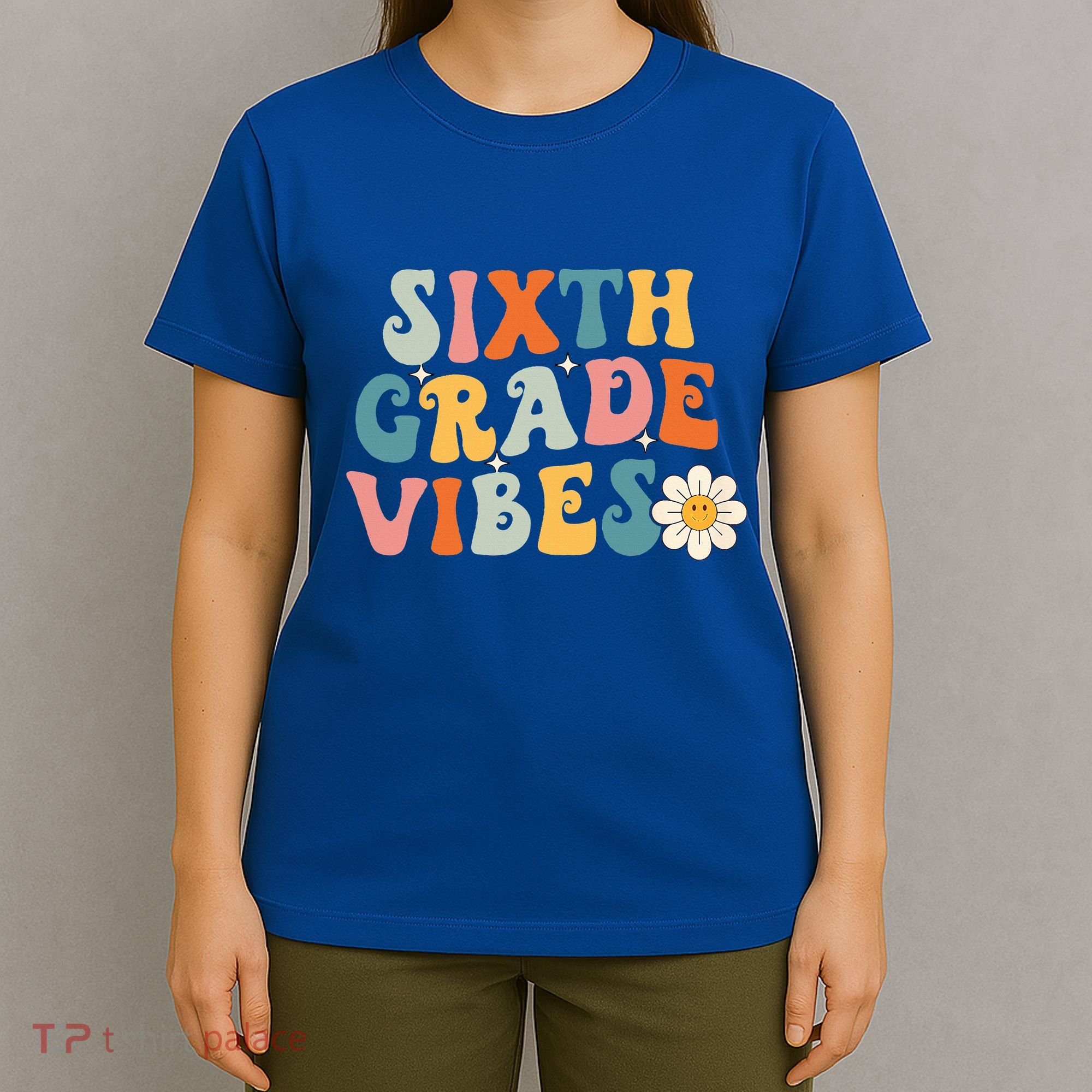 Sixth Grade Vibes 6th Grade Team Retro 1st Day Of School T-Shirt