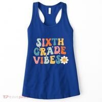 Sixth Grade Vibes 6th Grade Team Retro 1st Day Of School Women's Tank Top thumb 0