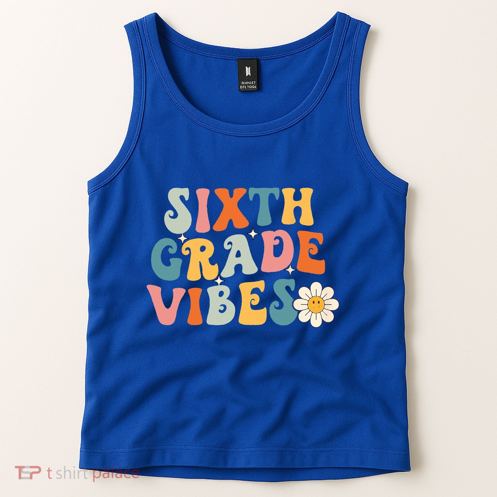 Sixth Grade Vibes 6th Grade Team Retro 1st Day Of School Tank Top