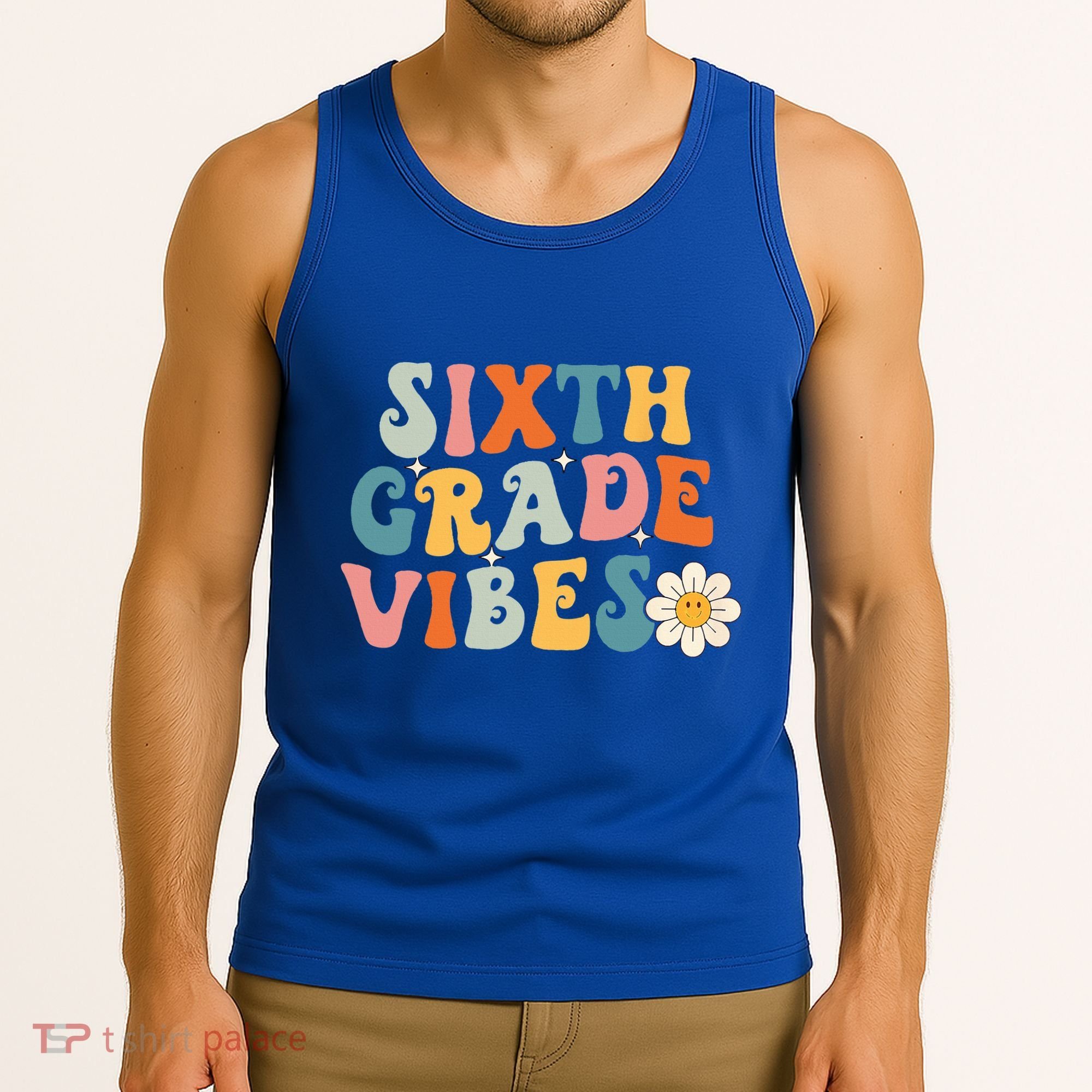 Sixth Grade Vibes 6th Grade Team Retro 1st Day Of School Tank Top