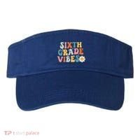 Sixth Grade Vibes 6th Grade Team Retro 1st Day Of School Visor thumb 0