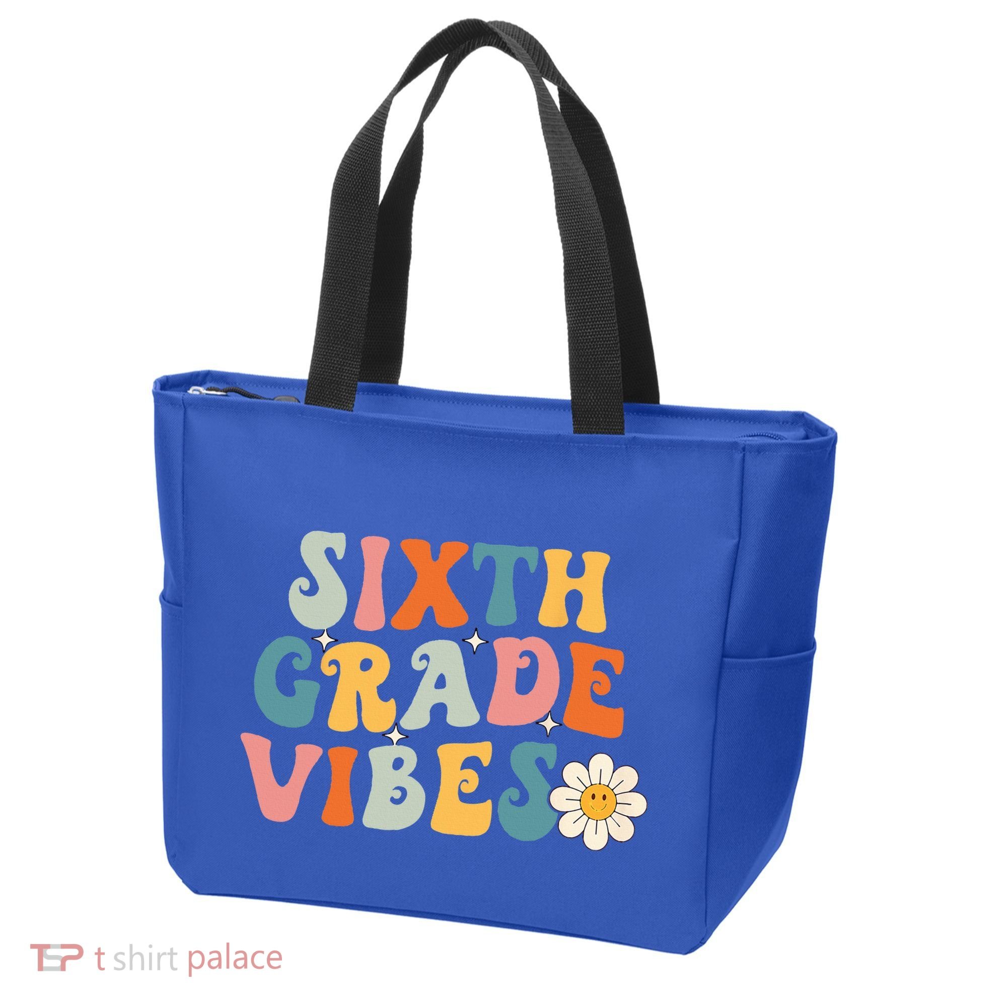 Sixth Grade Vibes 6th Grade Team Retro 1st Day Of School Tote Bag