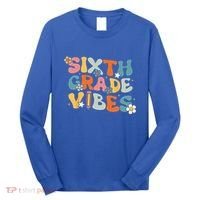 Sixth Grade Vibes Back To School Retro 6th Grade Teachers Long Sleeve Shirt thumb 0