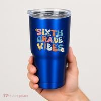 Sixth Grade Vibes Back To School Retro 6th Grade Teachers Tumbler thumb 2