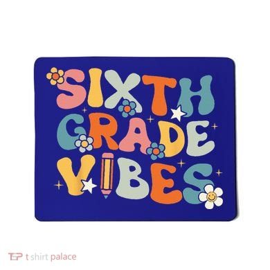Sixth Grade Vibes Back To School Retro 6th Grade Teachers Mousepad