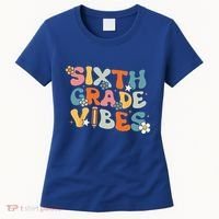 Sixth Grade Vibes Back To School Retro 6th Grade Teachers Women's T-Shirt thumb 0