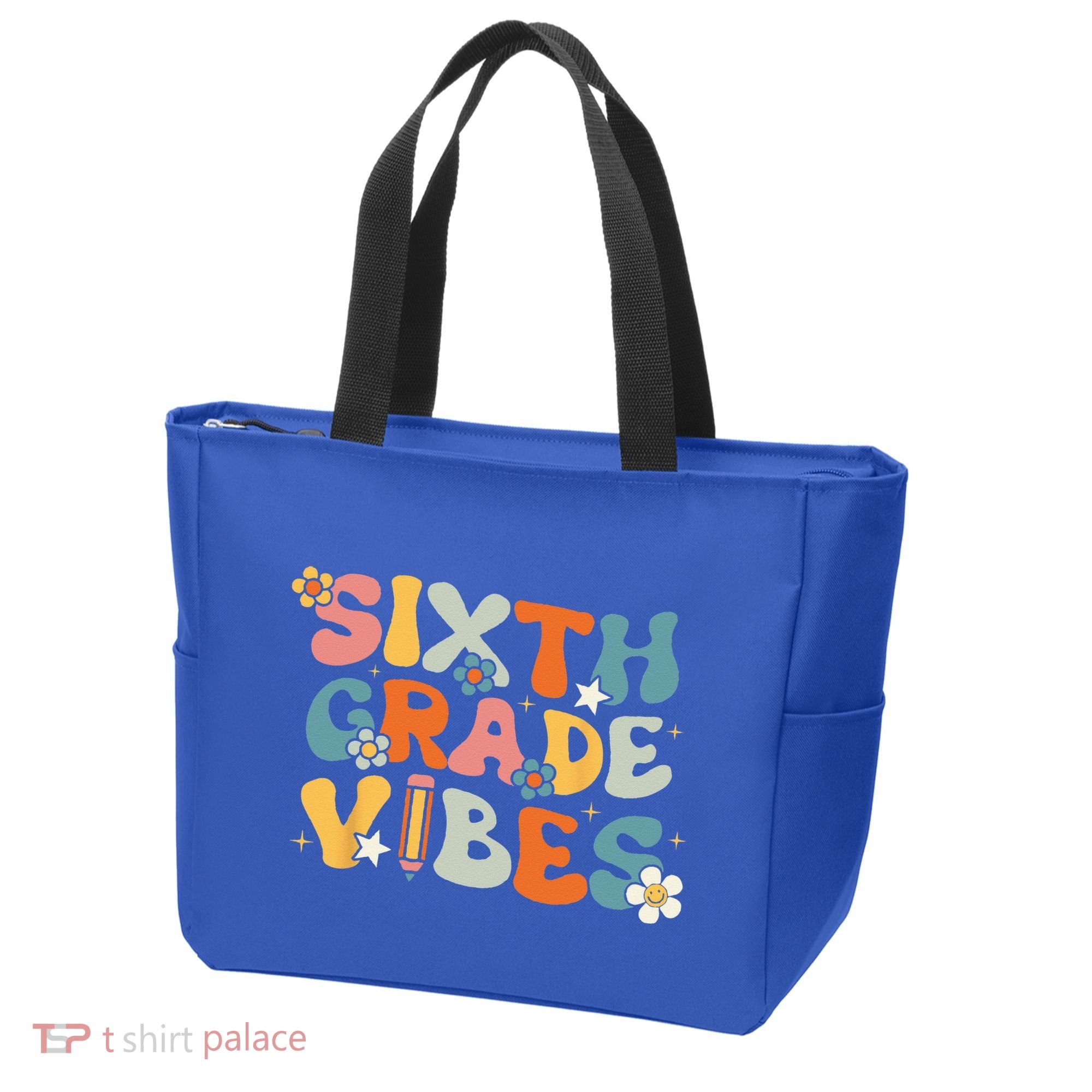Sixth Grade Vibes Back To School Retro 6th Grade Teachers Tote Bag