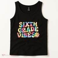 Sixth Grade Vibes 6th Grade Team Teachers Tank Top thumb 2