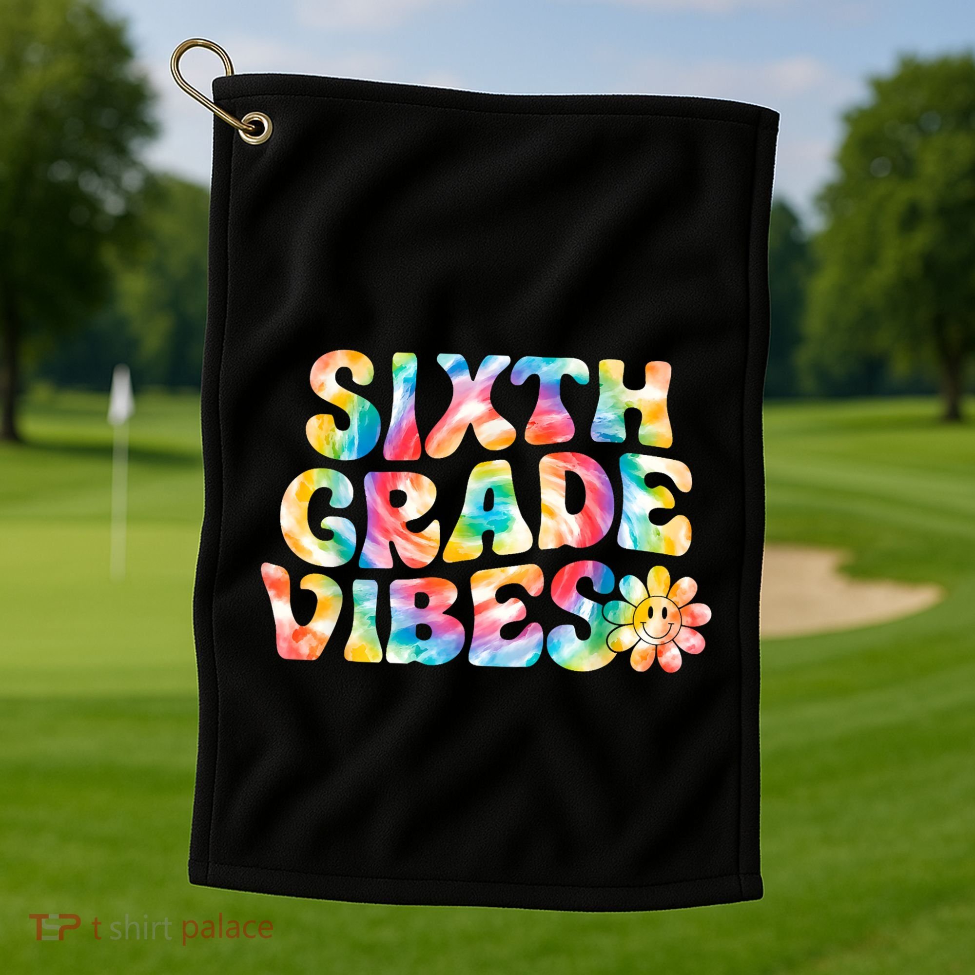 Sixth Grade Vibes 6th Grade Team Teachers Golf Towel