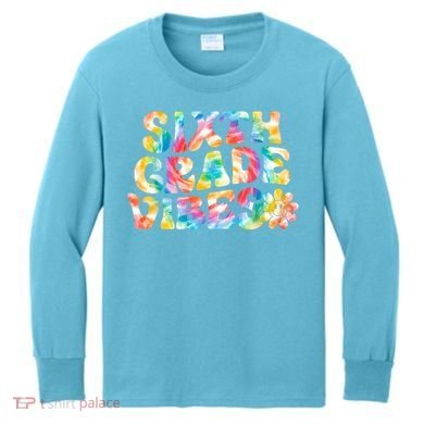 Sixth Grade Vibes 6th Grade Team Teachers Kids Long Sleeve Shirt