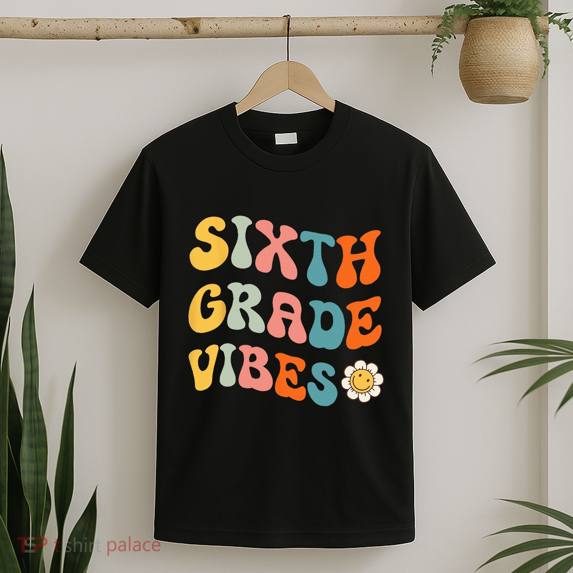 Sixth Grade Vibes Retro 6th Grade Team 1st Day Of School T-Shirt