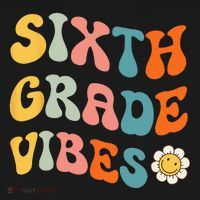 Sixth Grade Vibes Retro 6th Grade Team 1st Day Of School T-Shirt thumb 7