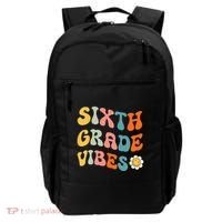 Sixth Grade Vibes Retro 6th Grade Team 1st Day Of School Backpack thumb 0