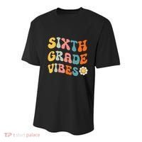 Sixth Grade Vibes Retro 6th Grade Team 1st Day Of School Youth Performance Sprint T-Shirt thumb 0