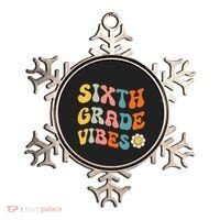Sixth Grade Vibes Retro 6th Grade Team 1st Day Of School Ornament thumb 0