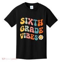 Sixth Grade Vibes Retro 6th Grade Team 1st Day Of School Kids T-Shirt thumb 0