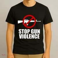Stop Gun Violence Anti Guns T-Shirt thumb 3