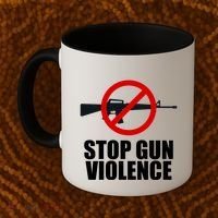 Stop Gun Violence Anti Guns Coffee Mug thumb 2