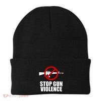 Stop Gun Violence Anti Guns Beanie thumb 0
