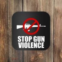 Stop Gun Violence Anti Guns Coaster thumb 0