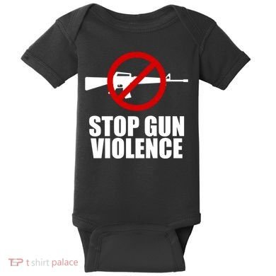 Stop Gun Violence Anti Guns Baby Bodysuit